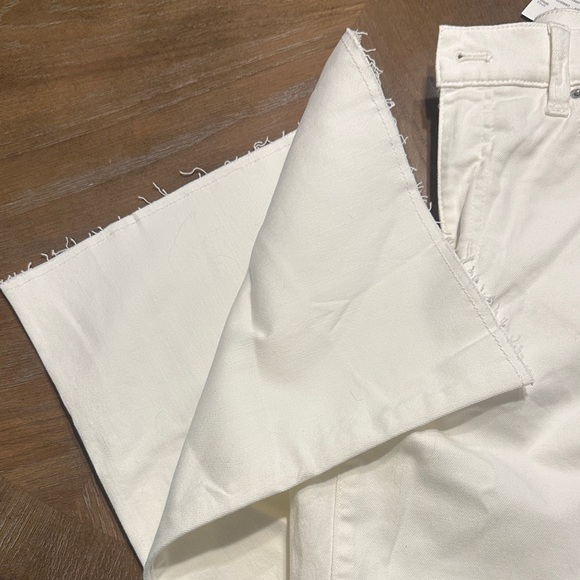 J. Crew White Cropped Wide-Leg Jeans - Picture 7 of 7